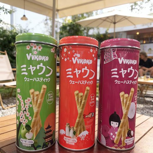 VVKOKO喵芙酸奶味/山竹味/青苹果味爆浆威化卷心酥(饼干) 103g  152947/152948/152949 商品图0
