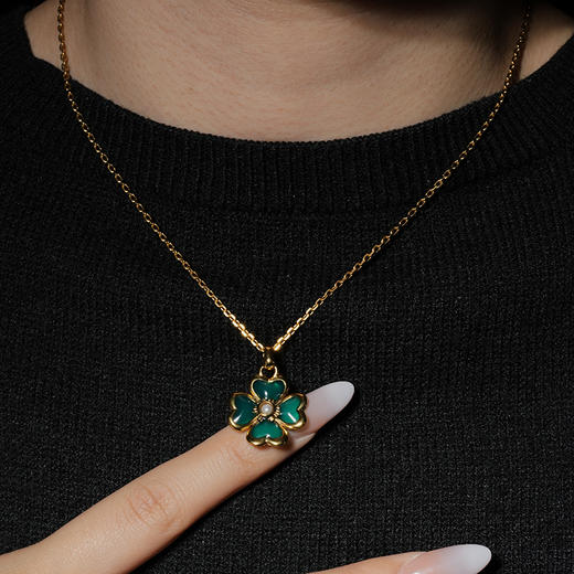 北京仓｜Goossens Paris-MINI TREFLE-四叶草 项链［法国设计师］ 商品图1