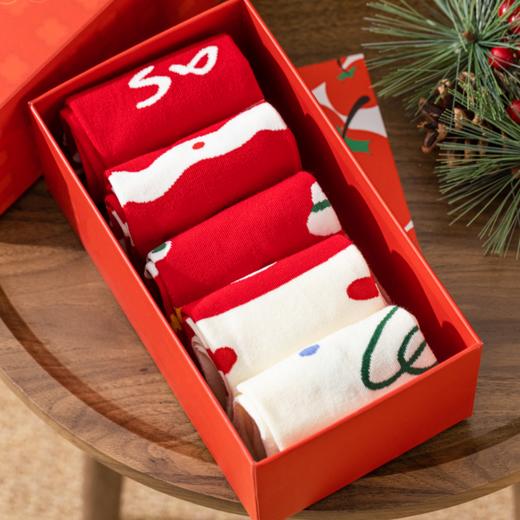 JKN圣诞中筒袜|长绒棉舒适透气，无骨袜头，好穿不硌脚，袜子 商品图4