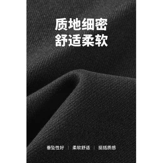 GXG男装冬季简约纯色百搭男士直筒休闲裤舒适保暖长裤K&C 商品图2