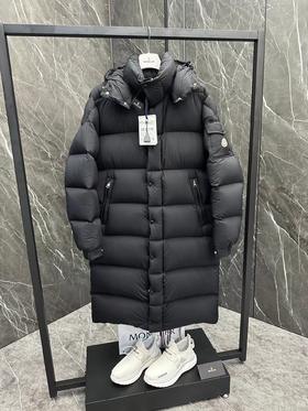 D121593哑光雾面长款情侣款羽绒服夹克外套