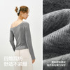 森马长袖T恤女春短款斜肩露肩字母紧身2026新款小性感设计感上衣 商品缩略图2