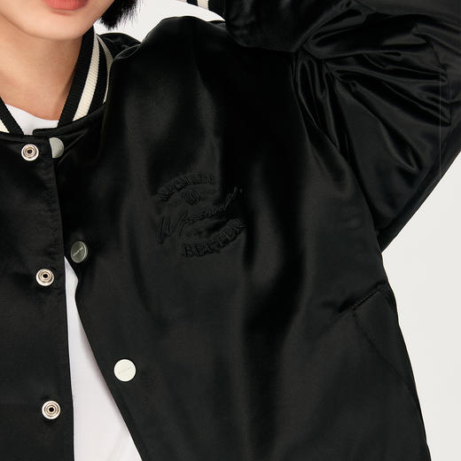 NPC潮牌醋酸90白鸭绒字母刺绣棒球服羽绒服男夹克立领新NP48DJ20 商品图2