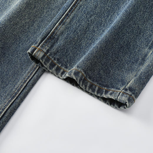 GXG男装25秋季简约复古舒适有型日常通勤直筒休闲男式牛仔长裤子K&C 商品图12