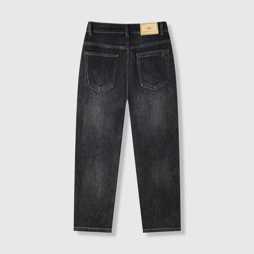 GXG男装25秋季经典简约日常通勤休闲复古水洗男式锥形牛仔长裤K&C 商品图5