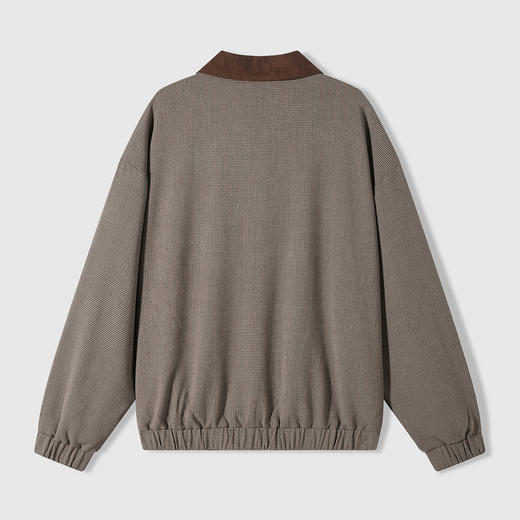 GXG男装25秋季经典千鸟格纹撞色复古休闲商务通勤男式翻领夹克K&C 商品图5