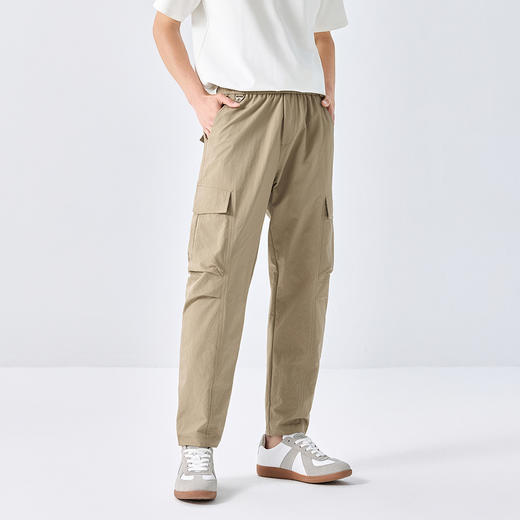 GXG男装【工装多袋】25春季时尚紧腰立体大贴袋锥形男式休闲裤K&C 商品图5