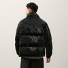 NPC潮牌字母logo刺绣90%白鸭绒立领面包羽绒服男亮面夹克NP49DJ04 商品缩略图2