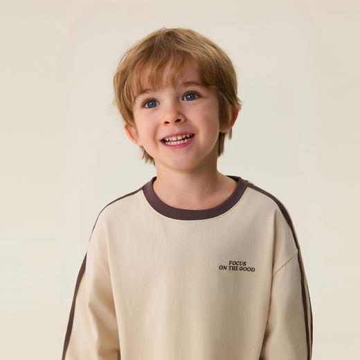 马克珍妮美式日记男童亲肤长袖T恤 宝宝纯棉上衣春装新款560016 商品图2