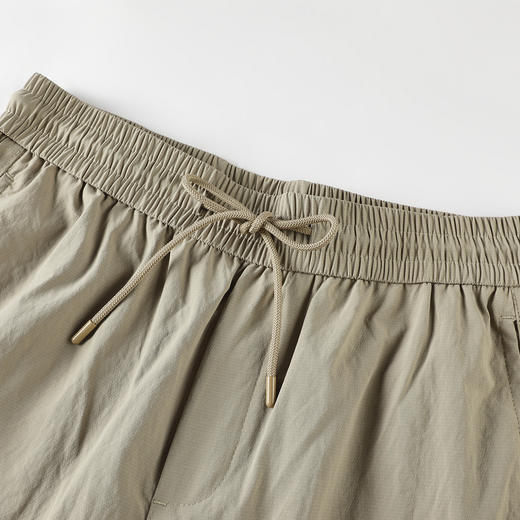 GXG男装25夏季时尚舒适松紧腰抽绳运动休闲直筒裤男式休闲裤K&C 商品图9