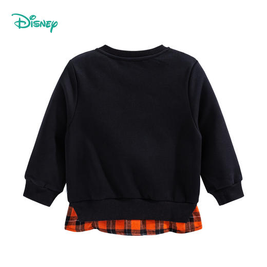 迪士尼童装秋冬新款儿童加绒保暖卫衣假两件拼接上衣214DS0230 商品图5