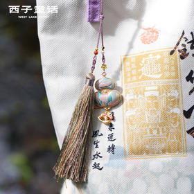 西子童话 宋锦葫芦挂件马年系列招米钥匙扣