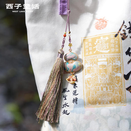 灵隐文创  宋锦葫芦挂件马年系列招米钥匙扣非遗纪念品 商品图3