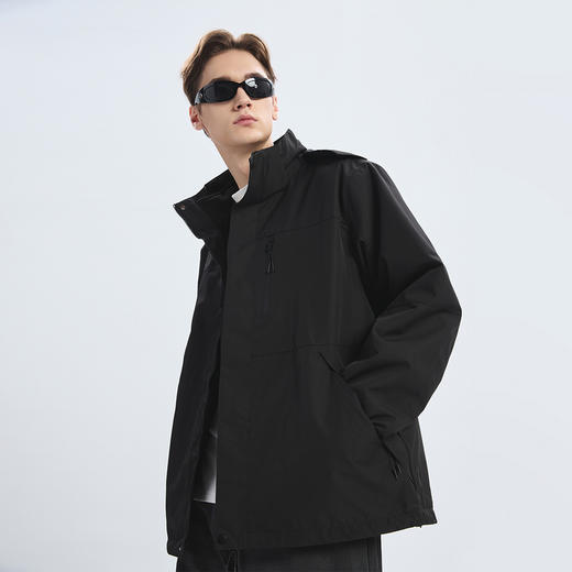 【GXG男装】冬季潮流连帽夹克男式户外山系冲锋衣登山服外套K&C 商品图3