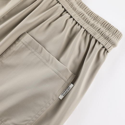 GXG男装25夏季时尚松紧腰系绳轻薄透气运动休闲男式直筒长裤K&C 商品图10