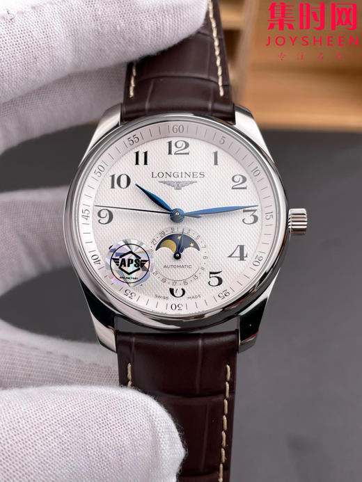 APS浪琴名匠系列 名匠月相腕表 名匠四针月相 经典数字面 男士腕表 表径40mm 商品图2