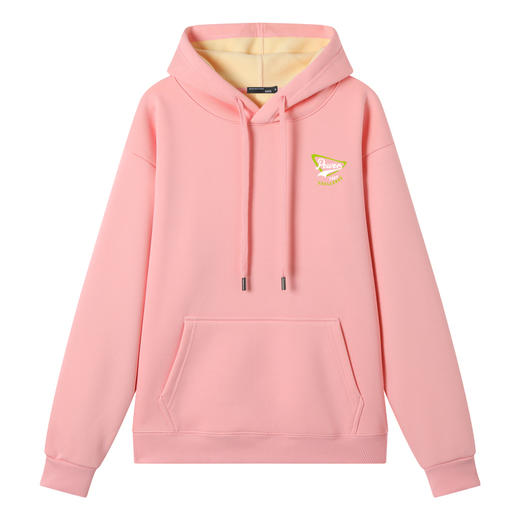 GXG男装25冬季创意三角标图案时尚连帽日常通勤加绒保暖男式卫衣K&C 商品图1