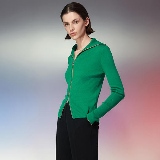 EITIE爱特爱春季新款洋气修身针织衫上衣7701403 商品图4