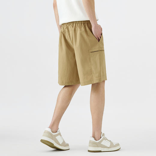 GXG男装【工装多袋】25夏季插扣腰带松紧腰户外沙滩男式休闲短裤K&C 商品图8