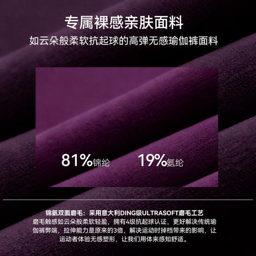 【限时秒】YOGACODE【火树银花系列】无尺码瑜伽九分裤高腰提臀无痕健身裤亲肤裸感紧身裤 商品图2