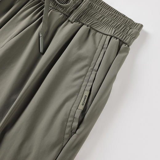 GXG男装25夏季松紧腰抽绳舒适百搭轻薄透气男式直筒休闲长裤K&C 商品图12