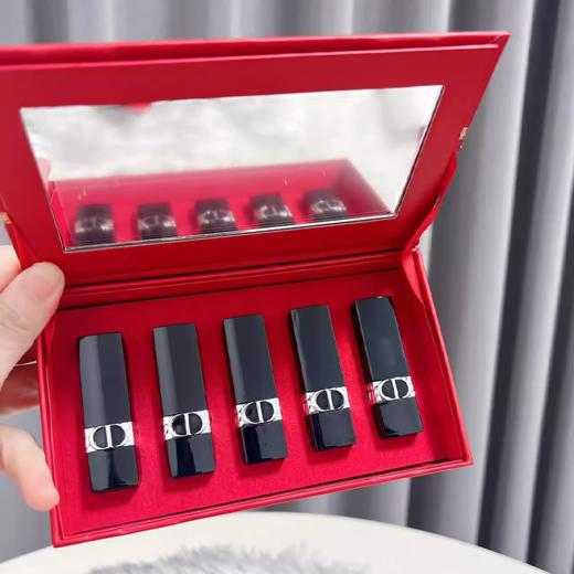【跨境仓发货】Dior/迪奥烈焰蓝金口红五件套1.5g*5只礼盒装（#999丝绒+#720丝绒+#777丝绒+#772丝绒+#840丝绒） 商品图3