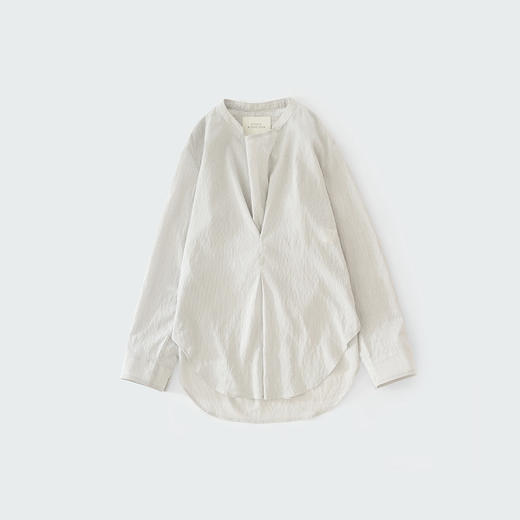 STUDIO NICHOLSON TOPS - INVERTED PLEAT TOP 女装垂坠领上衣 商品图0