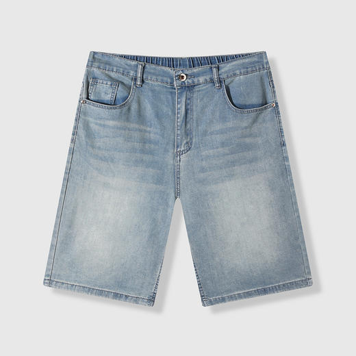 GXG男装【莱赛尔】25夏季舒适松紧腰牛仔休闲男式五分短裤K&C 商品图8