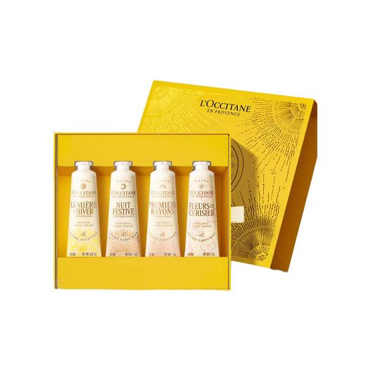 【香港仓】L'OCCITANE/欧舒丹护手霜中样套盒配赠礼袋 30ml*4（甜蜜樱花/黎明山茶花/午后柑橘/月夜浆果） （有效期至：2028年3月或之后） 商品图2
