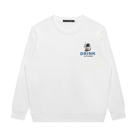 GXG男装【卡通宇航员印花】春季宽松男士卫衣百搭休闲纯棉长袖K&C 商品图4