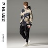 PINLI品立2025秋季新品工装印花多口袋夹克外套潮男连帽休闲茄克B252104052 商品缩略图1