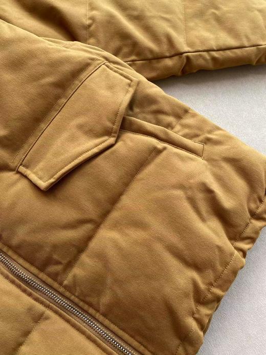 D121534重磅字母拉链皮毛一体羽绒服外套男女情侣款 商品图6