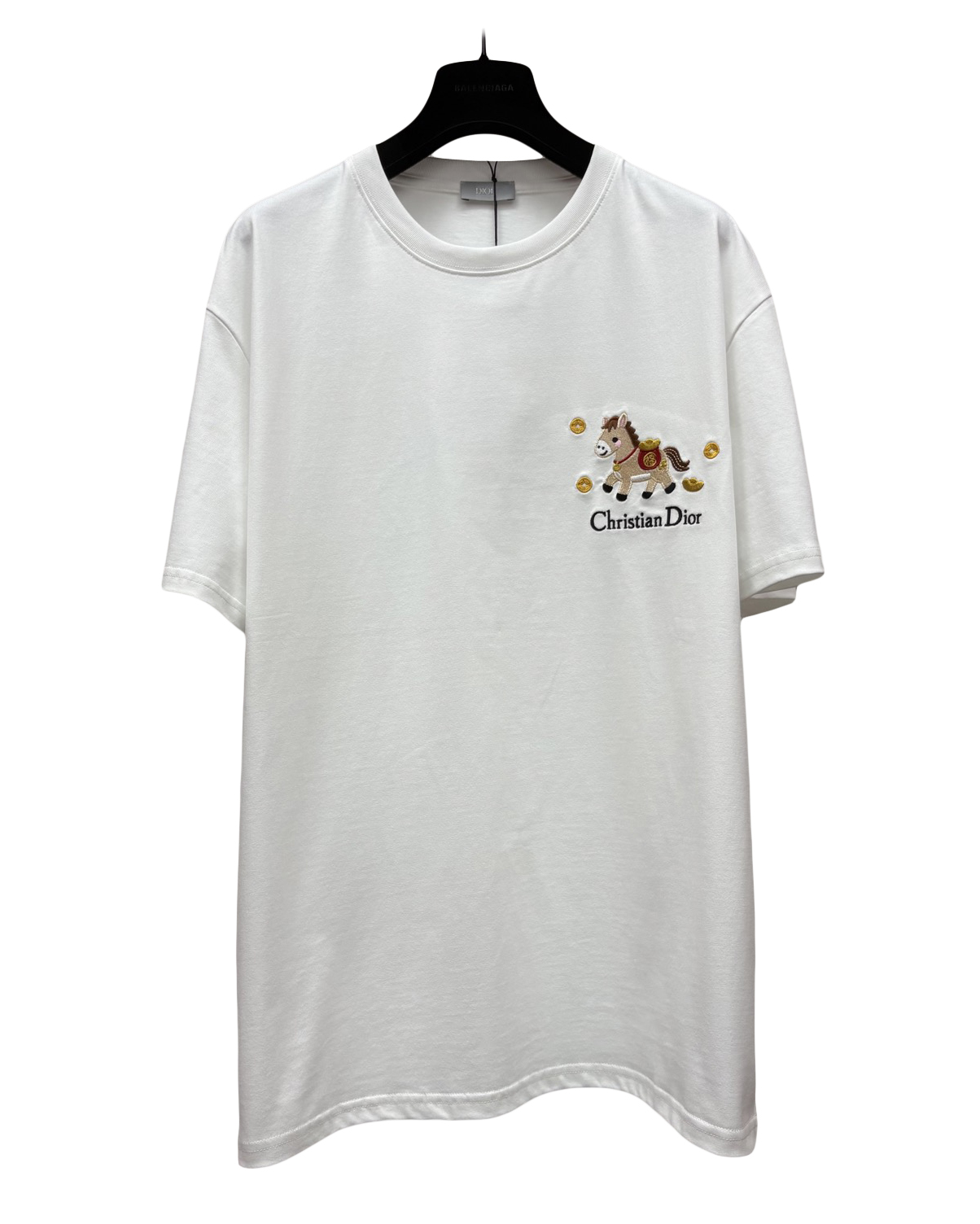 男款新年全棉刺绣短袖T恤ba010