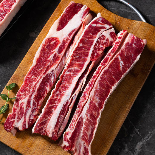 【肉质细腻】内蒙古有机牛肋条 500g/包 鲜嫩多汁 商品图0