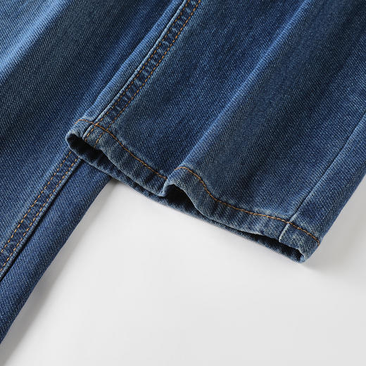 GXG男装25夏季时尚简约清爽透气舒适柔软高腰宽松男式直筒牛仔裤K&C 商品图9