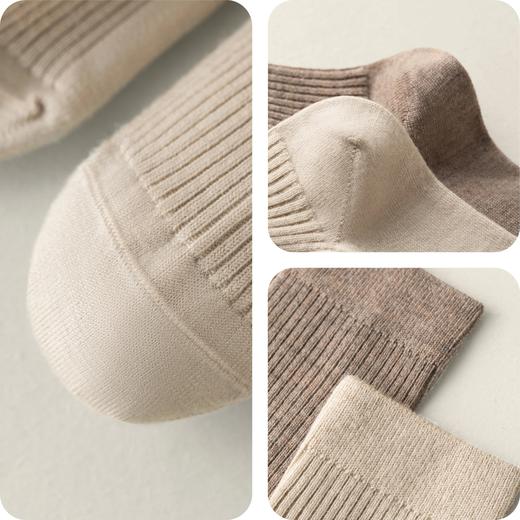 【林栖好物】四季款羊毛袜保暖精纺羊毛一线成形无骨袜中筒羊毛袜 商品图4