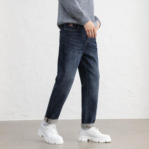 GXG男装25秋季日常通勤时尚百搭舒适休闲锥形版男式牛仔长裤K&C 商品图3