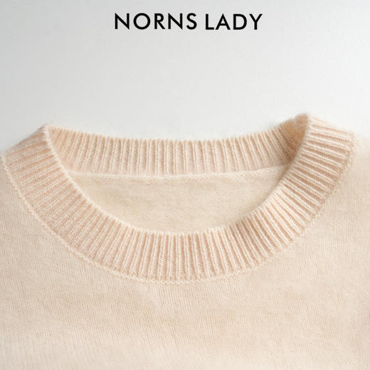 NORNS LADY诺恩 羊毛圆领毛针织衫宽松秋冬百搭毛衣 H25SK09903-12.16直播 商品图5