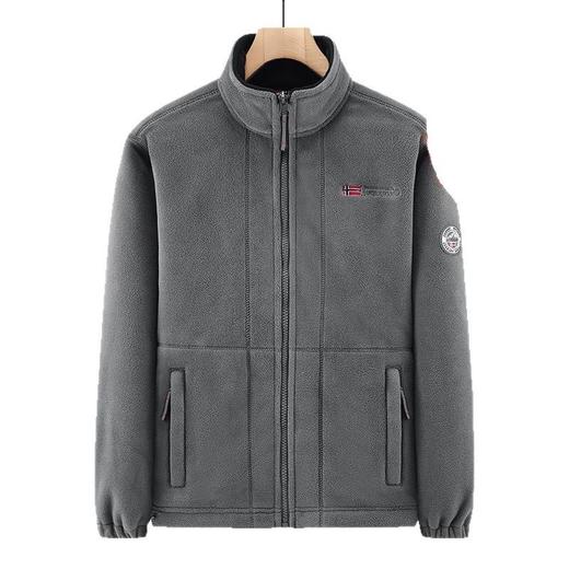 【出口挪威情侣款双面摇粒绒外套】抗寒零下-15°C 超厚款 行走的小暖炉！有大码！秋冬保暖摇粒绒抓绒衣外套潮流 商品图4