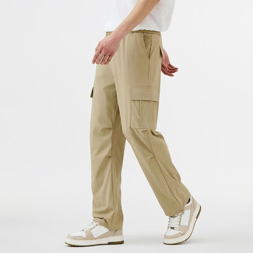 GXG男装【凉感透气】25春季户外防水防晒工装大口袋男式伞兵裤K&C 商品图5