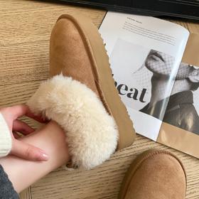 柜上2000+！塔资勒澳羊皮毛一体厚底雪地靴毛毛短靴2025冬新款!