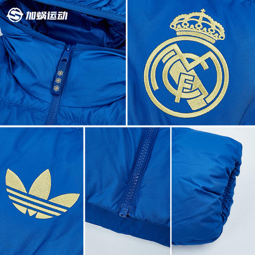 SFS阿迪达斯Adidas 25/26皇马冬季运动棉服夹克保暖外套男JZ2238 商品图2
