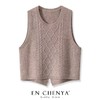 丁摩 纯羊毛针织马甲秋冬新款女士时尚圆领无袖坎肩短款麻花上衣5ZF-12153 商品缩略图3