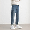 GXG男装25秋季时尚百搭日常通勤复古水洗弹力舒适男士锥形牛仔裤K&C 商品缩略图3