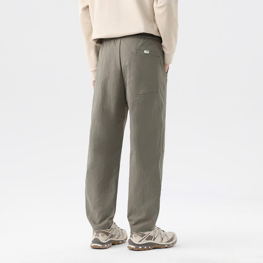 GXG男装25秋季时尚松紧腰系绳休闲裤宽松舒适日常通勤男式直筒裤K&C 商品图7