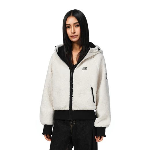 FDR 羊羔绒撞色连帽外套 商品图2