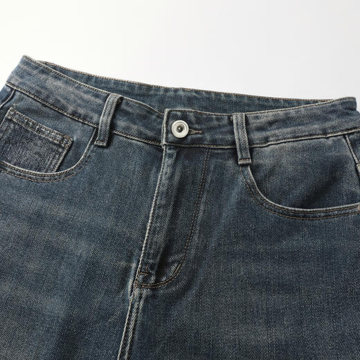 GXG男装25秋季时尚百搭日常通勤复古水洗弹力舒适男士锥形牛仔裤K&C 商品图7