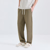 GXG男装25夏季时尚松紧腰系绳纯色百搭垂顺轻薄男式直筒休闲裤K&C 商品缩略图5