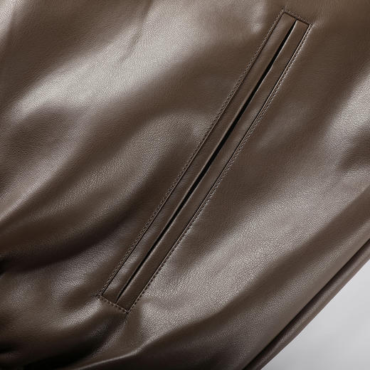 GXG男装【PU皮】25秋季时尚百搭复古简约通勤休闲男式翻领夹克K&C 商品图8