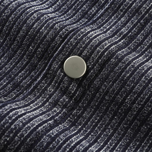 GXG男装【含莱赛尔】25秋季复古条纹肌理日常通勤男式翻领夹克K&C 商品图11